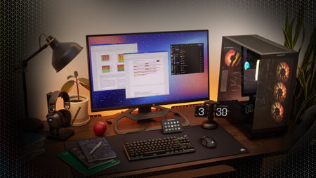 Corsair desk set up